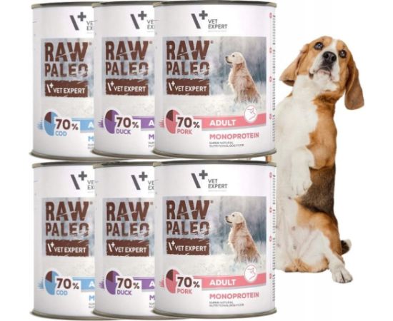 VetExpert VetExpert Raw Paleo Dorsz Adult Can 800g