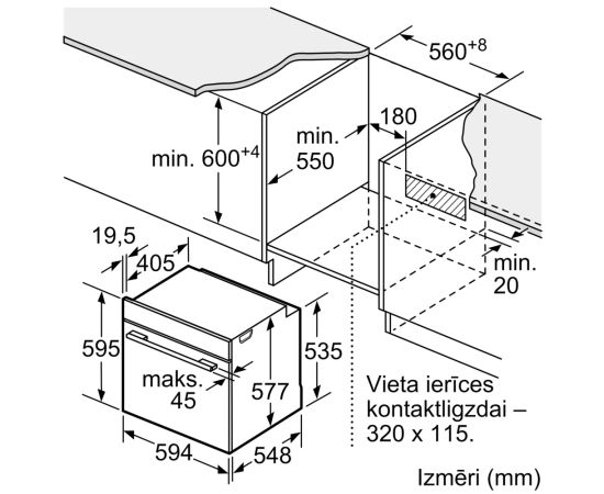 Bosch HRG978NB1 Iebūvējama cepeškrāsns ar papildu tvaika funkciju