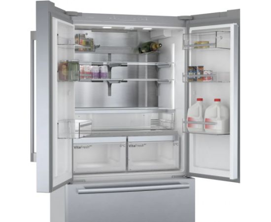 Bosch KFF96PIEP Serie8 NoFrost Inox Ledusskapis trīs durvis