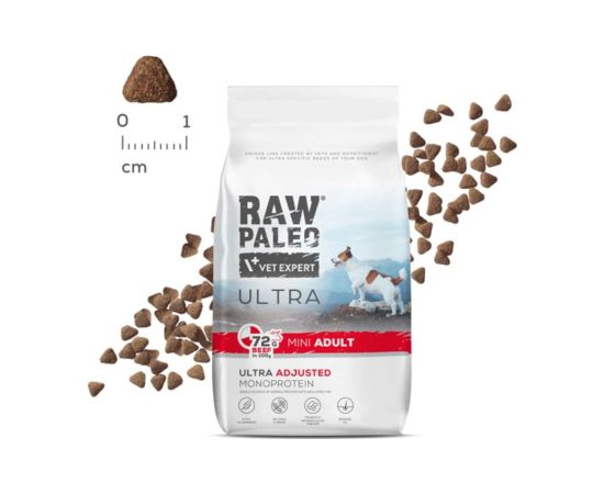 RAW PALEO Ultra Mini Adult Beef - dry dog ​​food - 750 g