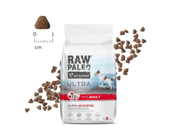 RAW PALEO Ultra Mini Adult Beef - dry dog ​​food - 2 kg