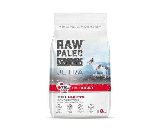 VET EXPERT RAW PALEO Ultra Mini Adult Beef - dry dog ​​food - 8 kg