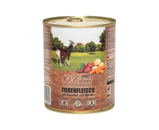 O'CANIS canned dog food- wet food-goat with potatoes - 800 g