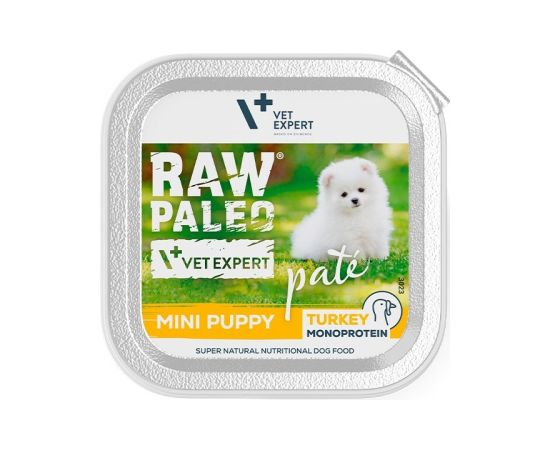 RAW PALEO Pate Mini Puppy Turkey - wet food for puppies - 150 g