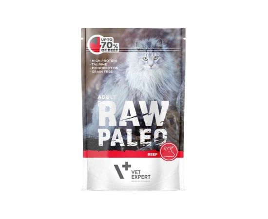 RAW PALEO Adult Cat Beef - wet cat food - 100 g