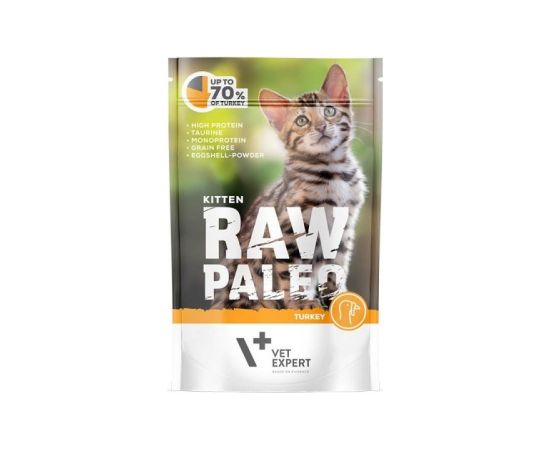 RAW PALEO Kitten Cat Turkey - wet food for kittens - 100 g