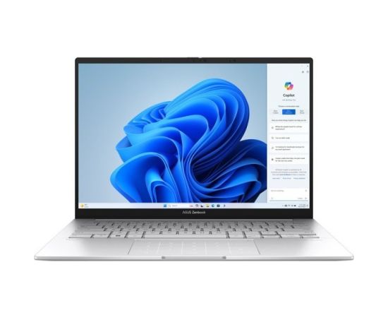 ASUS Zenbook 14 OLED UX3405MA-PP288W Ultra 9 185H 14.0"3K 120Hz 400nits Glossy 32GB LPDDR5X SSD1TB Intel Arc Graphics WLAN+BT Cam 75WHrs Win11 Foggy Silver