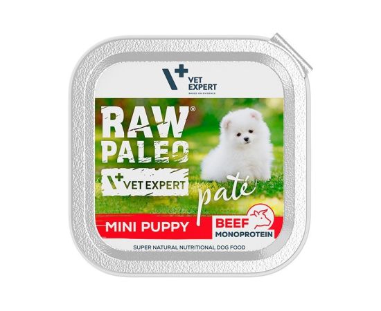 RAW PALEO Pate Mini Puppy Beef - wet food for puppies - 150 g