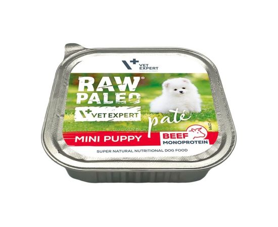 RAW PALEO Pate Mini Puppy Beef - wet food for puppies - 150 g