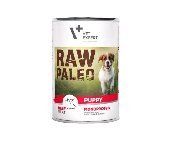 RAW PALEO Puppy Monoprotein Beef - wet food for puppies - 400 g