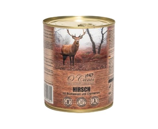 O'CANIS canned dog food- wet food- deer with buckwheat- 800 g