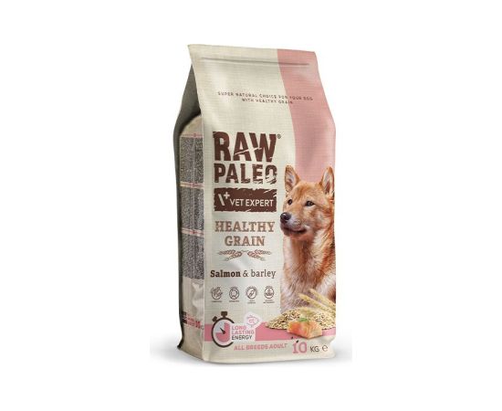 VET EXPERT Raw Paleo Healthy Grain Adult Salmon and Barley - dry dog ​​food - 10 kg