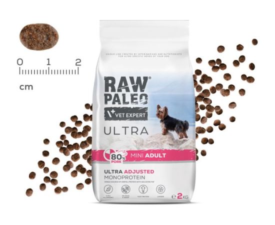 RAW PALEO Ultra Pork Mini Adult - dry dog food - 8kg