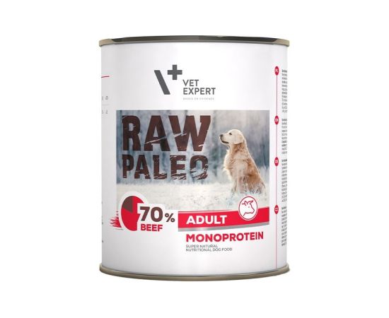 RAW PALEO Adult Monoprotein Beef - wet dog food - 800 g