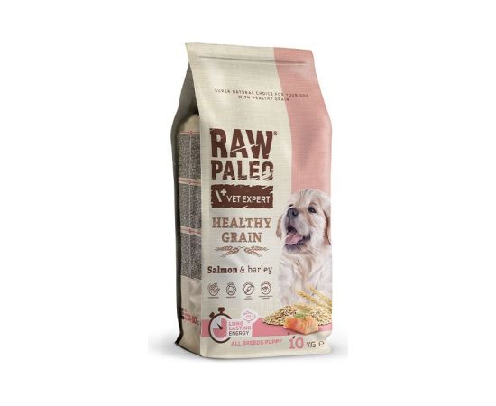 VET EXPERT Raw Paleo Healthy Grain Puppy Salmon and barley - dry dog ​​food - 10 kg