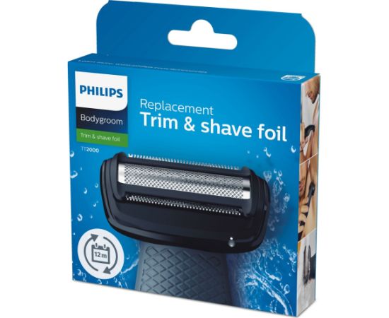 Philips Bodygroom replacement foil TT2000/43 Waterproof replacement foil shaver head