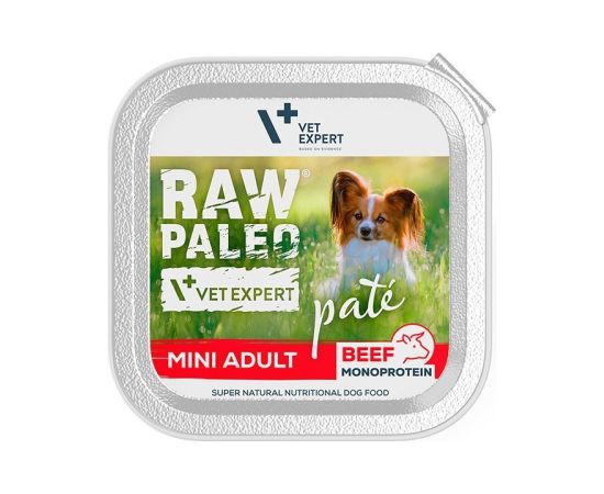 RAW PALEO Pate Mini Adult Beef - wet dog food - 150 g