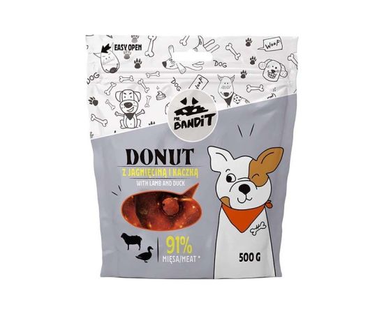 MR. BANDIT DONUT Lamb and duck - dog treat - 500 g