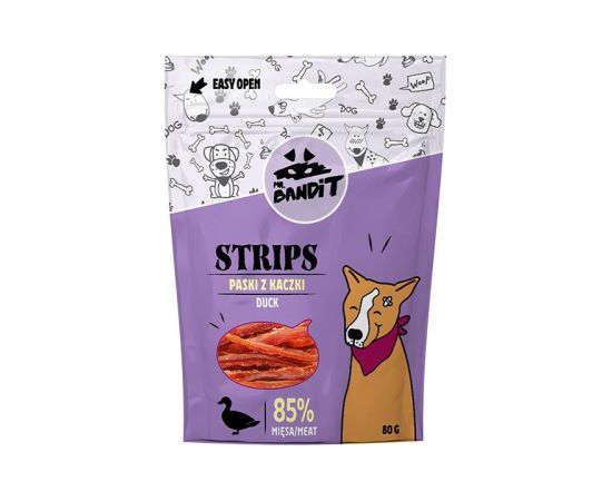 MR. BANDIT STRIPS Duck Strips - dog treat - 80 g