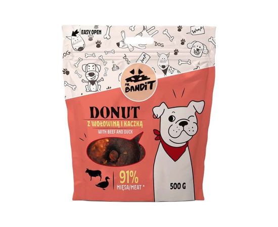 MR. BANDIT DONUT with Beef - dog treat - 500 g