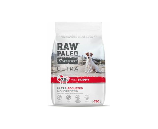 RAW PALEO Ultra Mini Puppy Beef - dry food for puppies of small breeds - 750 g