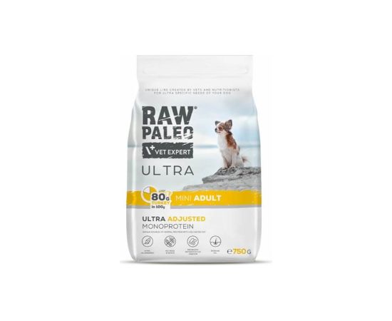 RAW PALEO Ultra Mini Adult Turkey - dry dog ​​food - 750 g