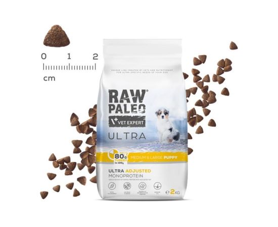 RAW PALEO Ultra Medium&Large Puppy Turkey - dry food for puppies - 2 kg