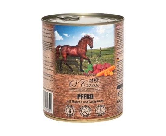 O'CANIS canned dog food- wet food- horse meat with potato- 800 g