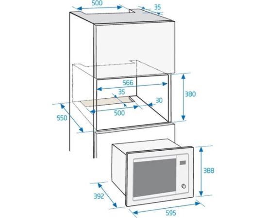 Built-in microwave Beko