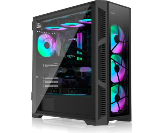 RAIJINTEK PONOS ULTRA TG4, tower case (black, front and side panels made of tempered glass)