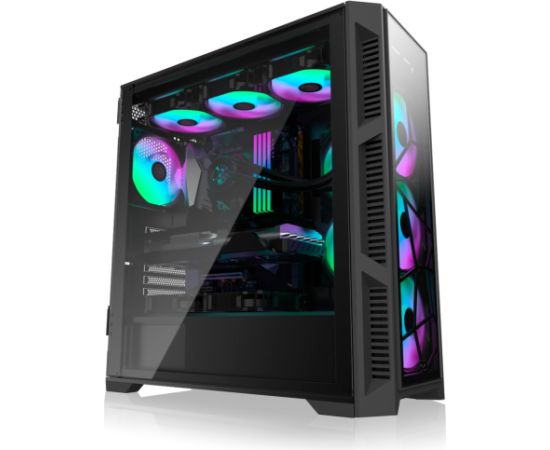 RAIJINTEK PONOS ULTRA TG4, tower case (black, front and side panels made of tempered glass)