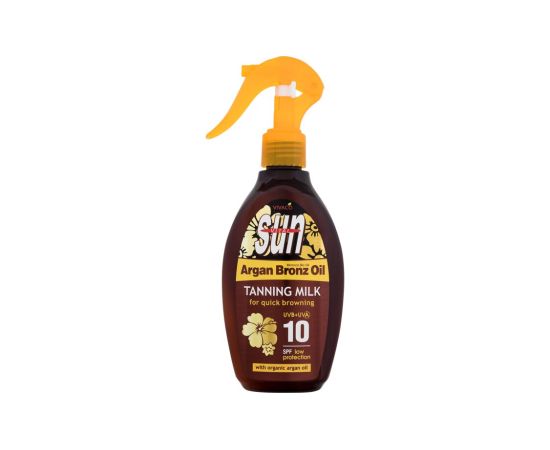 Sun Argan Bronz Oil Tanning Milk (Sun Body Lotion, U, 200 ml) Skin Type: All Skin Types | By SPF: Low Protection SPF 6 - 10 | Texture: Milk, Spray | Natural: YES | Cruelty free: Yes