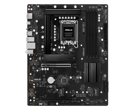 Mainboard ASROCK Intel B860 Express LGA1851 ATX Memory DDR5 Memory slots 4 1xHDMI 1xDisplayPort 1xAudio-In 1xAudio-Out 1xMicrophone 2xUSB 2.0 6xUSB 3.2 1xUSB-C 1xRJ45 B860PRO-A