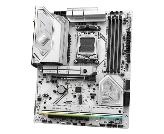 Mainboard ASROCK AMD B850 SAM5 ATX Memory DDR5 Memory slots 4 1xPCI-Express 4.0 16x 1xPCI-Express 5.0 16x 1xM.2 1xHDMI 1xAudio-In 1xAudio-Out 4xUSB 2.0 5xUSB 3.2 2xUSB-C 1xOptical S/PDIF 1xRJ45 B850STEELLEGENDWIFI