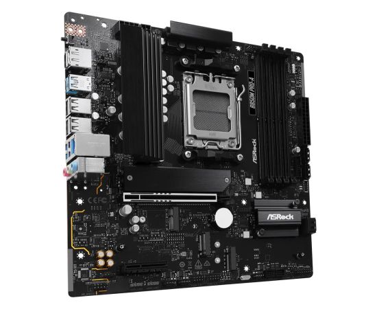 Mainboard ASROCK AMD B850 SAM5 Micro-ATX Memory DDR5 Memory slots 4 1xPCI-Express 4.0 4x	 1xPCI-Express 5.0 16x 1xM.2 1xHDMI 1xDisplayPort 1xAudio-In 1xAudio-Out 1xMicrophone 4xUSB 2.0 3xUSB 3.2 1xUSB-C 1xRJ45 B850MPRO-A