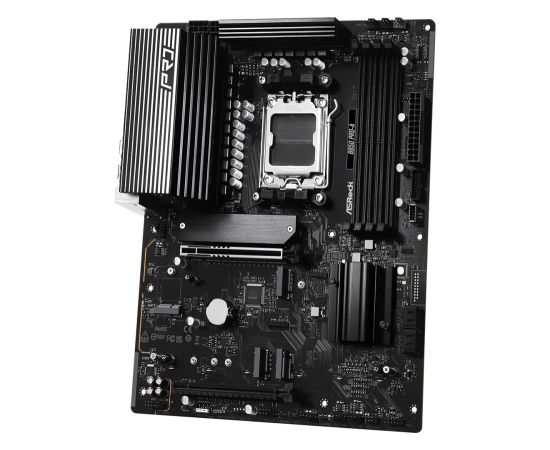 Mainboard ASROCK AMD B850 SAM5 ATX Memory DDR5 Memory slots 4 1xPCI-Express 4.0 16x 1xPCI-Express 5.0 16x 1xM.2 1xHDMI 1xAudio-In 1xAudio-Out 1xMicrophone 6xUSB 2.0 4xUSB 3.2 2xUSB-C 1xRJ45 B850PRO-A