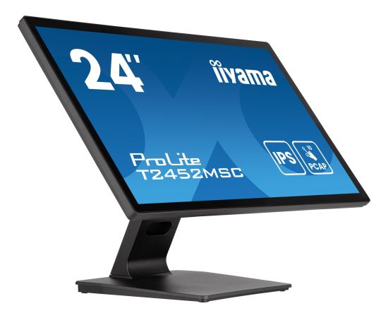 Monitor dotykowy iiyama ProLite T2452MSC-B1AG 24" IPS LED AntiGlare 10 punktów dotyku /HDMI, DisplayPort/ Głośniki