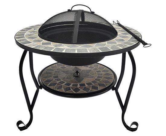 Fire pit MOSAIC 60x60xH43cm, grey