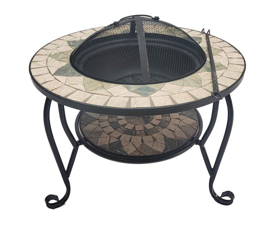 Fire pit MOSAIC 60x60xH43cm, beige