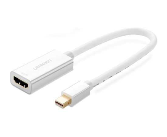 Ugreen FHD (1080p) HDMI (female) - Mini DisplayPort (male - Thunderbolt 2.0) adapter cable white (MD112 10460)