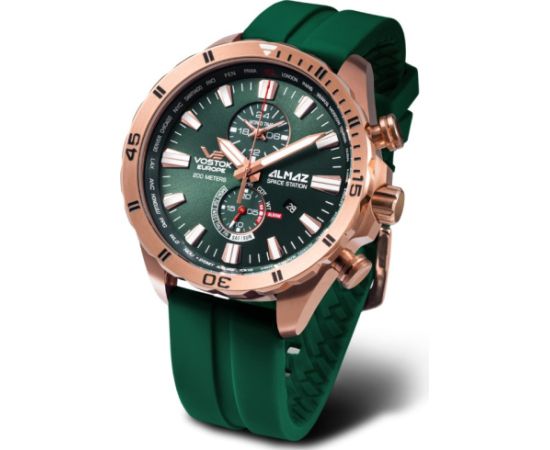 Vostok Europe Almaz Multifunction YM8J-320B656SIL/GREEN