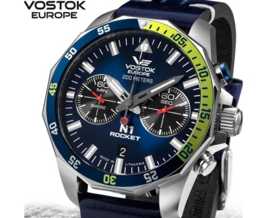 Vostok Europe Rocket N1 6S21-225A708Le(BLUE)