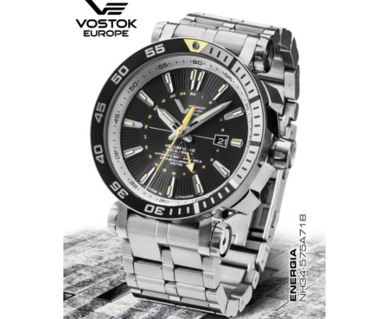 Vostok Europe Energia Rocket GMT NH34-575A718BR