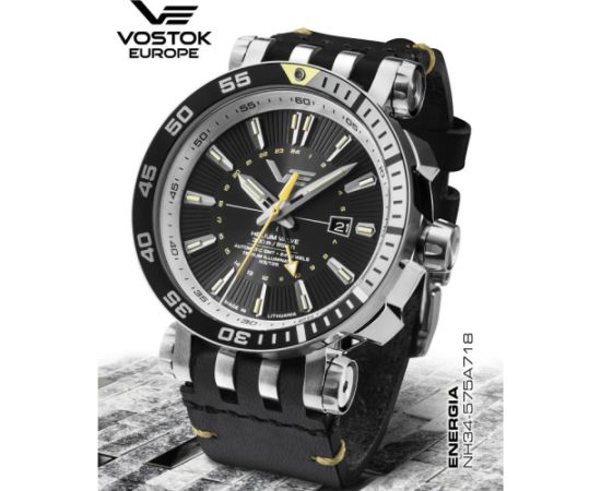 Vostok Europe Energia Rocket GMT NH34-575A718BR