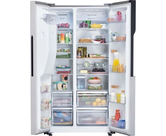 Gorenje NRS9EVX side-by-side refrigerator Freestanding 562 L E Stainless steel