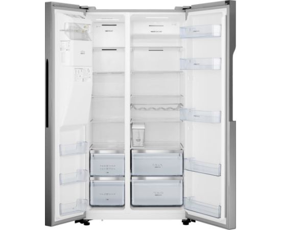 Gorenje NRS9EVX side-by-side refrigerator Freestanding 562 L E Stainless steel