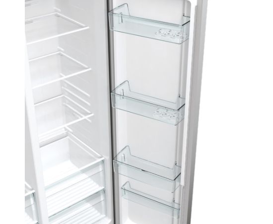 Gorenje NRR9185EAXL side-by-side refrigerator Freestanding 550 L E Silver