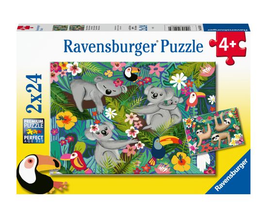 Ravensburger Puzzle 2x24 pc Koalas and Sloths