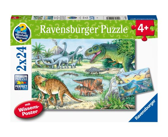 Ravensburger Puzzle 2x24 pc Dinosaurs