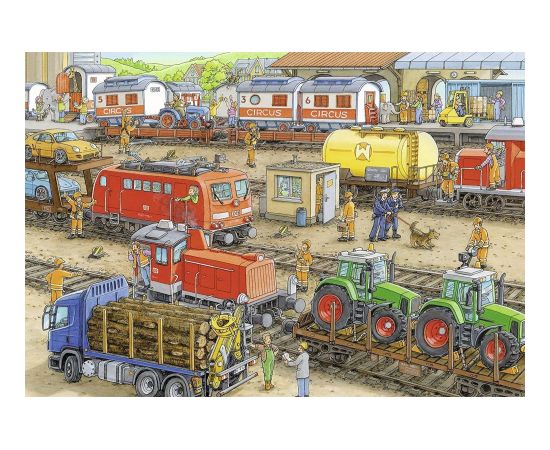 Ravensburger Puzzle 2x24 pc Busy Train Station